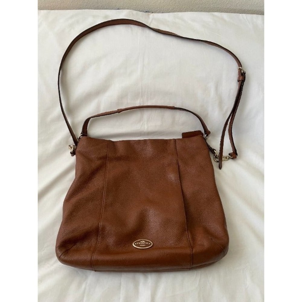 Coach Brown Leather Should Bag Purse. Certified Authentic. Free Shipping!